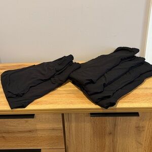 Set of 6 Pairs - Women's Black Leggings with Pocket